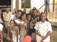 Alcuni giovani della parrocchia di Santo Domingo